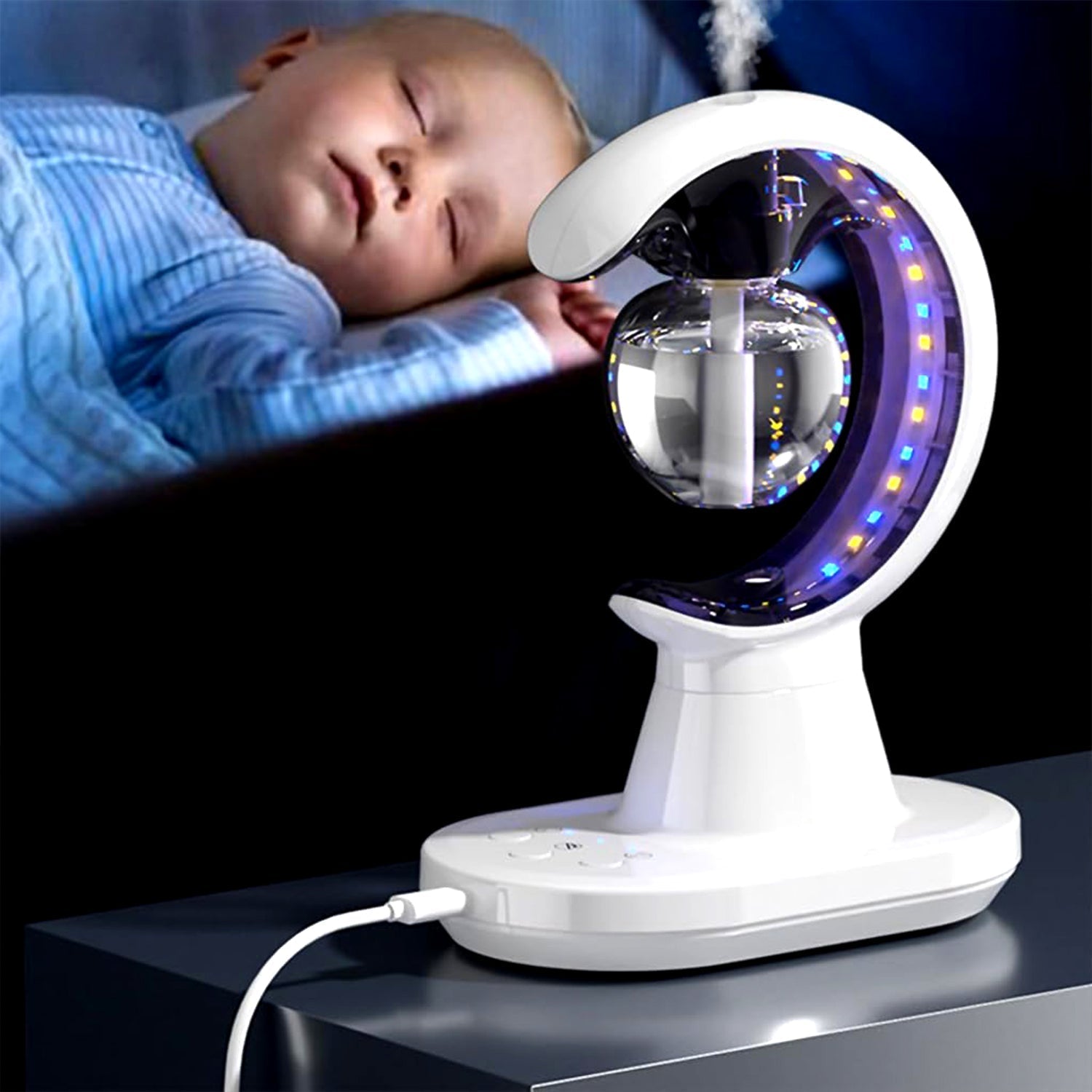 3-in-1 LED Lamp with Humidifier and Mosquito Repellent (1 Pc) 3-in-1 LED Lamp with Humidifier and Mosquito Repellent (1 Pc)